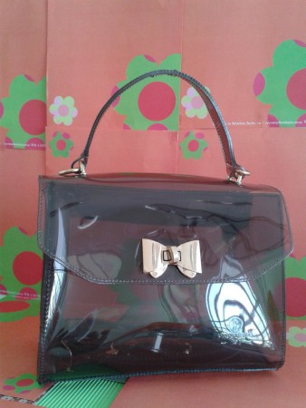 Cartera Transparente Lazo